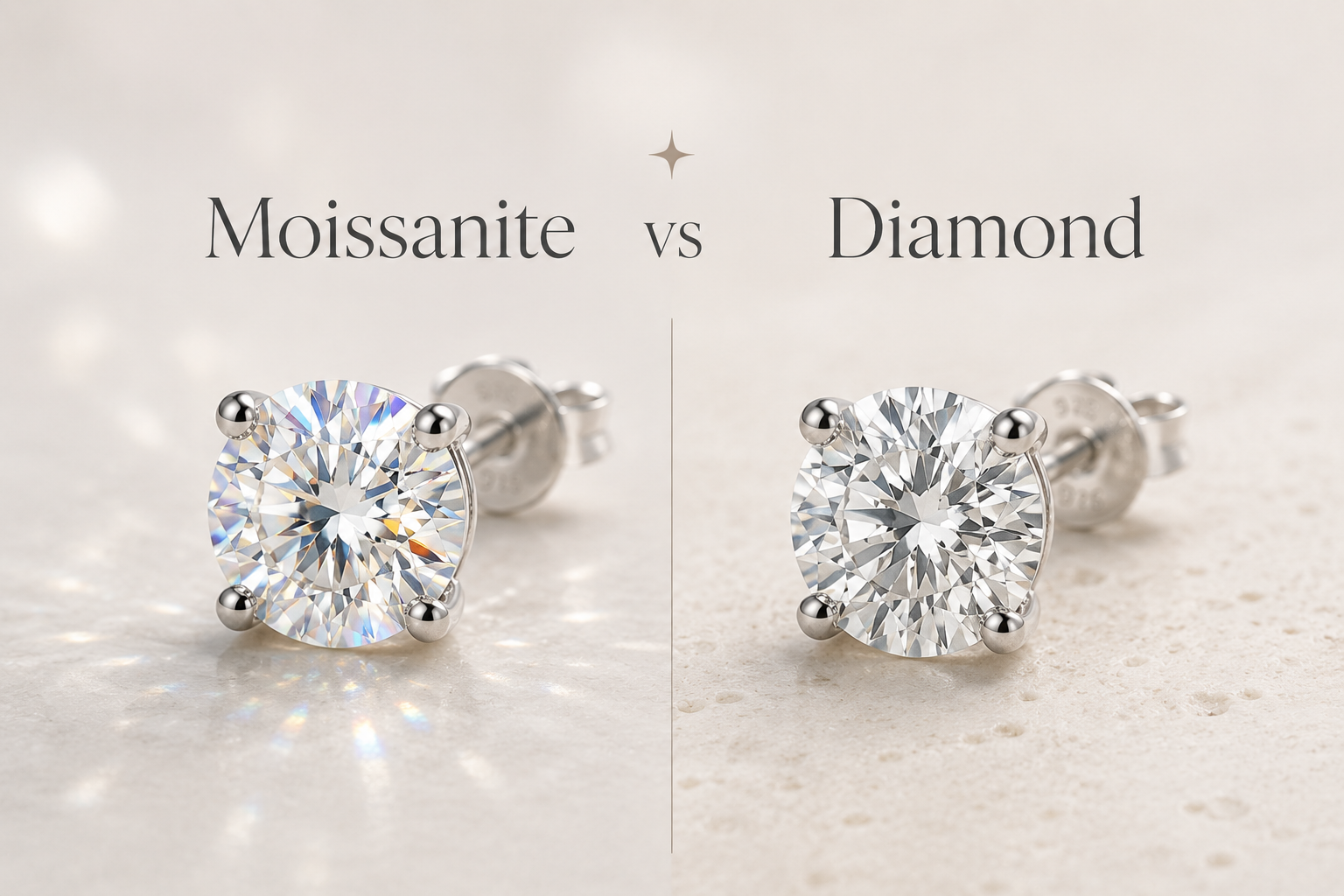Moissanite vs Diamond Stud Earrings: Which Is the Better Choice?