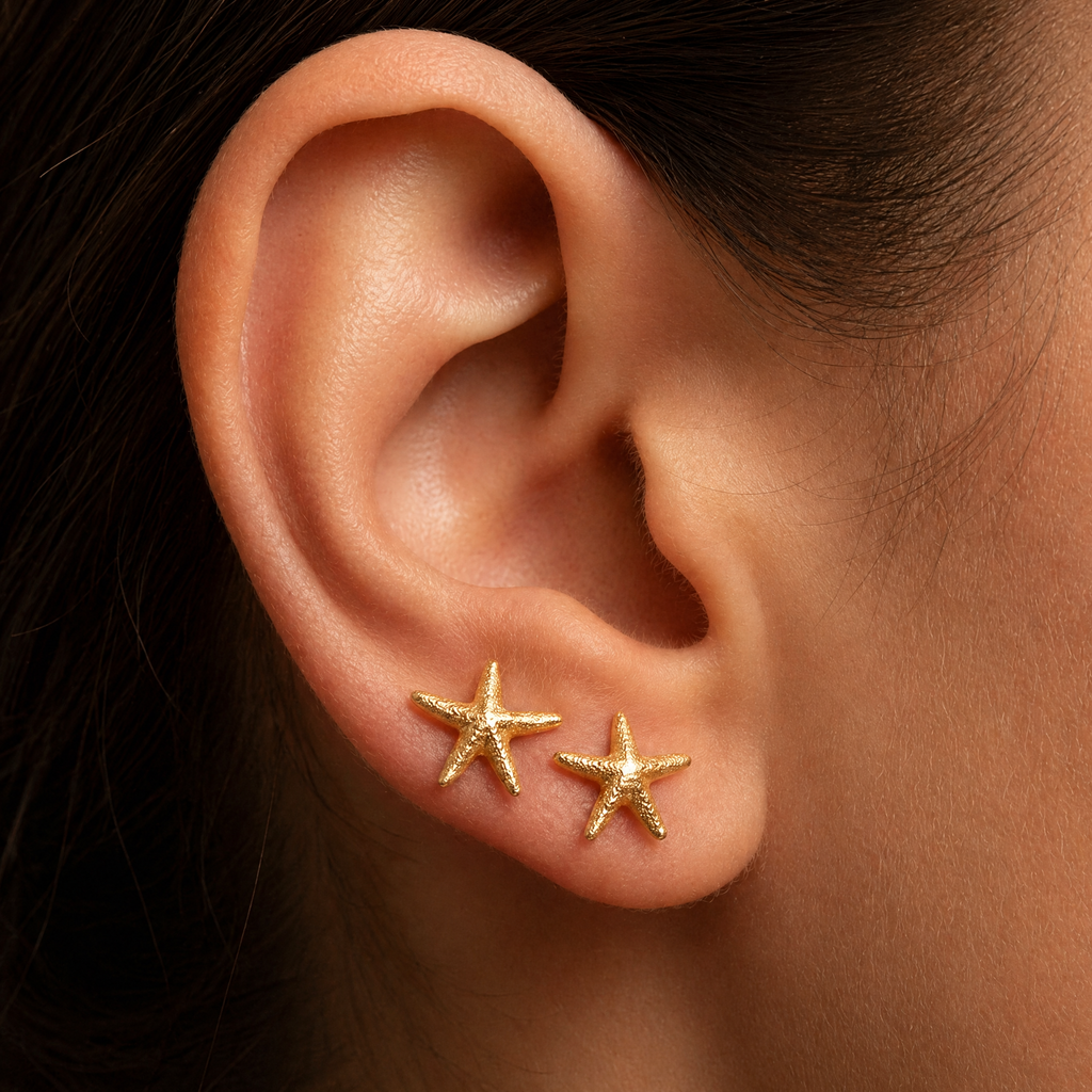 Maris Starfish Stud Earrings (2 Color)