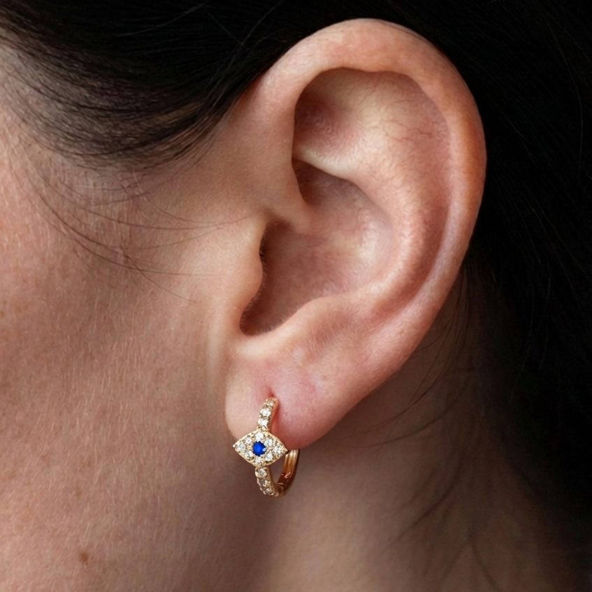 evil eye earring