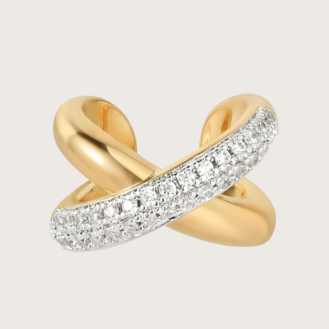 pave diamond ear cuff