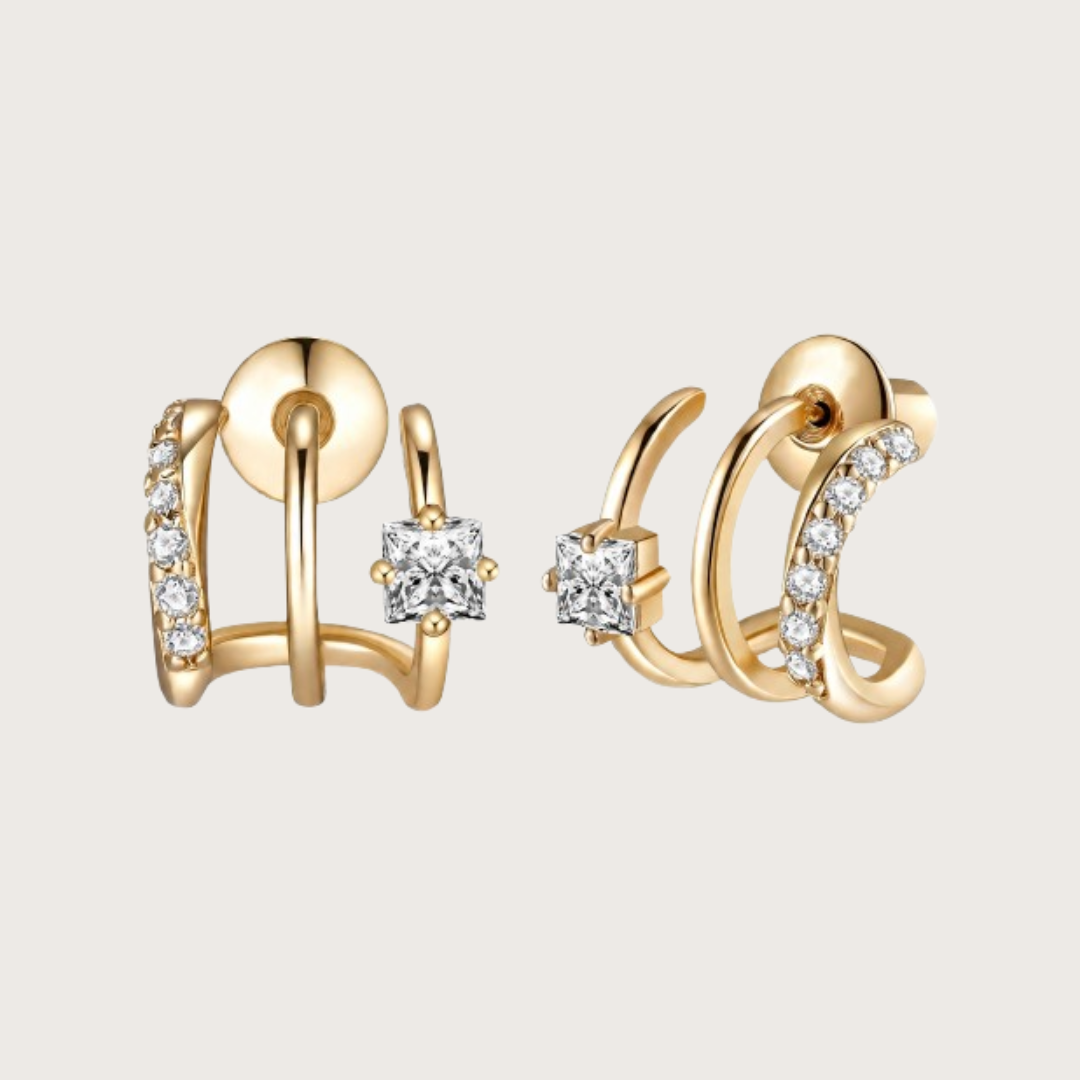 CZ diamond stud earring